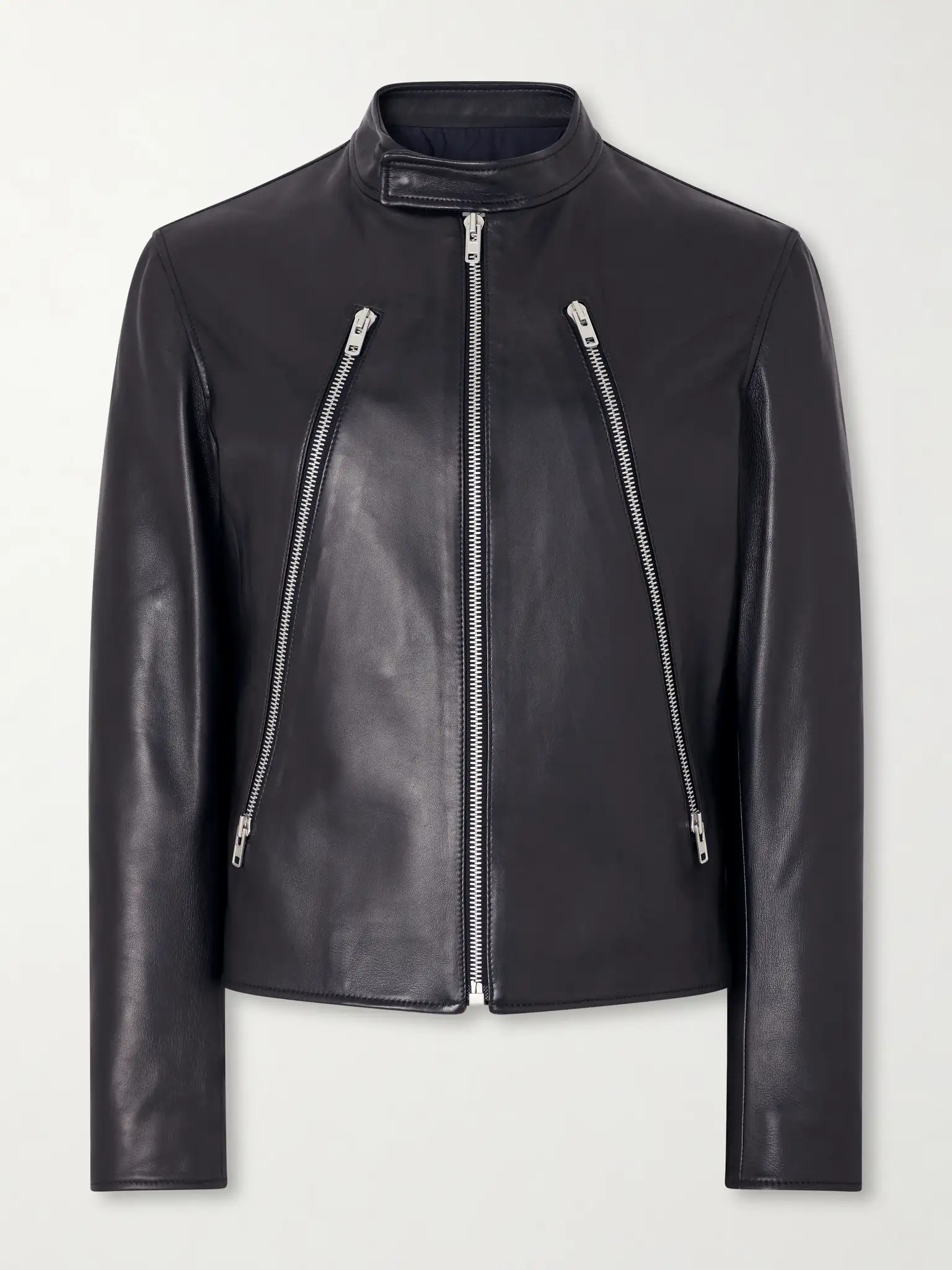 5-zip leather jacket